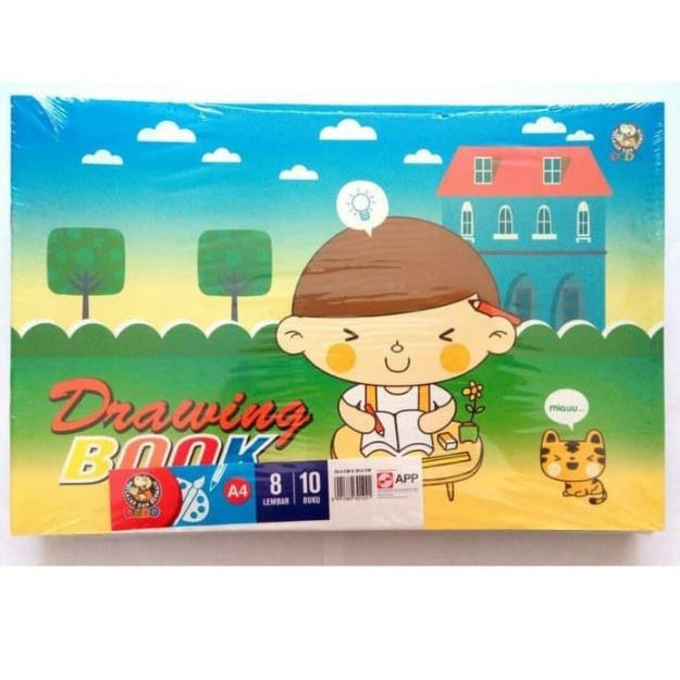 

BUKU GAMBAR A4 DODO [PACK -10 BUKU] / DRAWING BOOK MOTIF FANCY