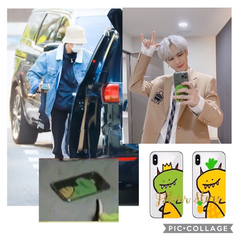 Stray Kids Han Jisung & CIX BX Lee Byounggon dino custom phone case dinosaur