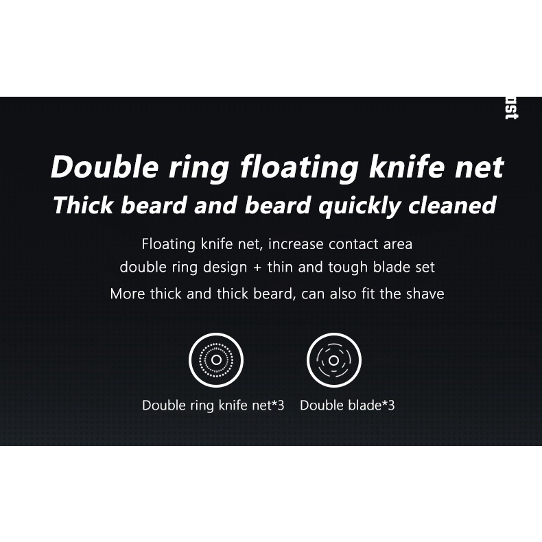 Enchen Mocha S Electric Shaver IPX7 Waterproof Wet &amp; Dry Dual Use Type-c Quick Charge Magnetic Cutter Head