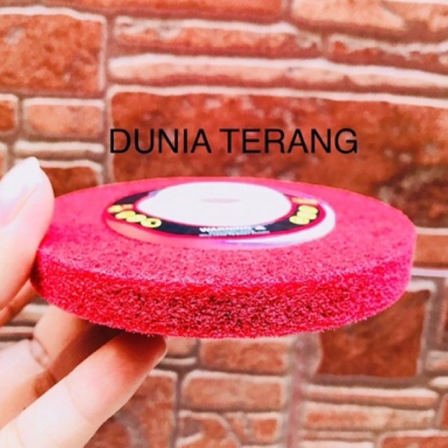 NON WOVEN Polishing Wheel XENON 4 in Merah - Wheel Polish 4in - Mata Gerinda Poles Grinda NonWoven