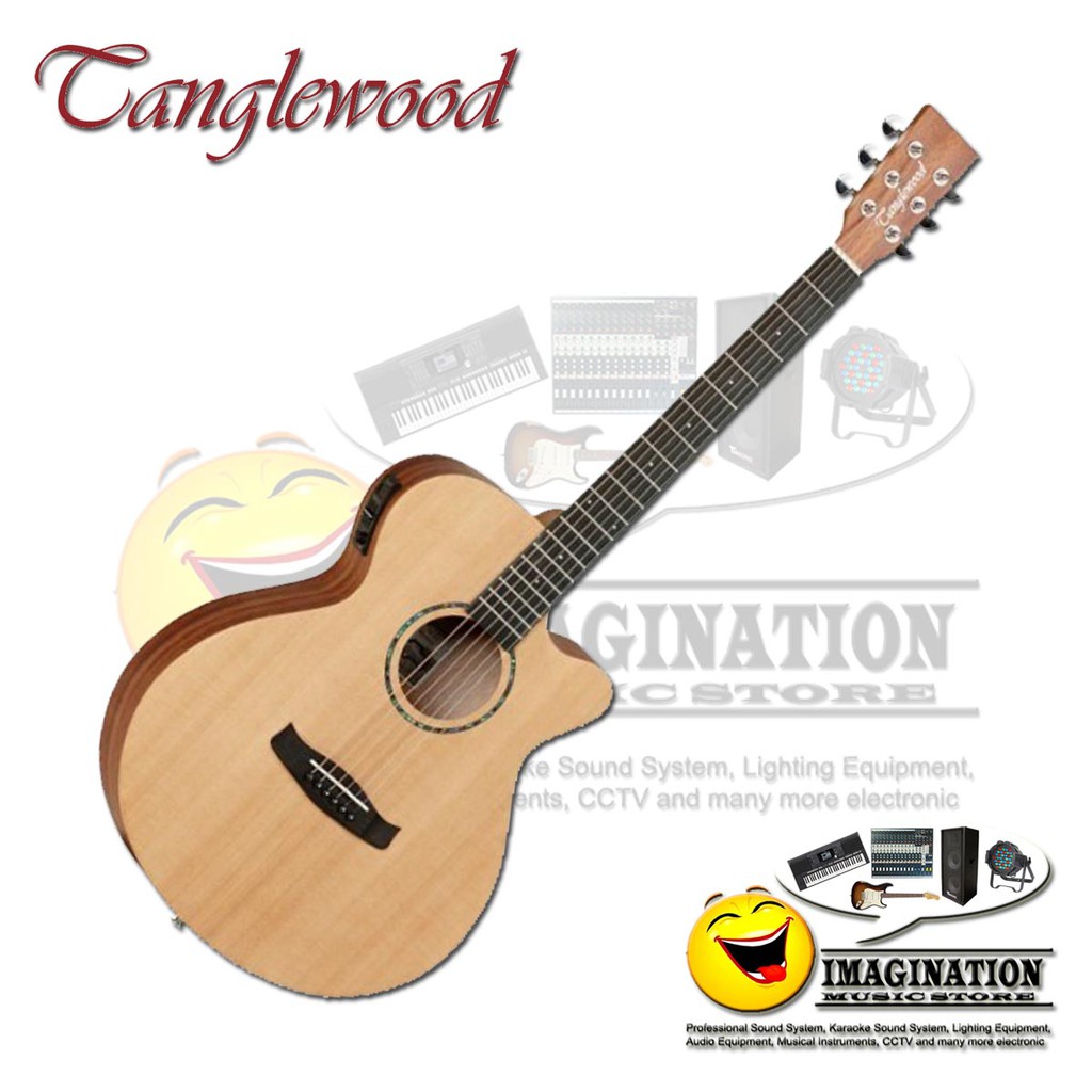 Tanglewood TWR2 SFCE Super Folk Cutaway Electric-Acoustic Guitar