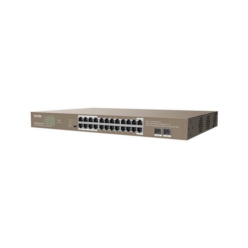 Tenda TEG1126P-24-410W 24GE+2SFP Ethernet Switch With 24-Port PoE
