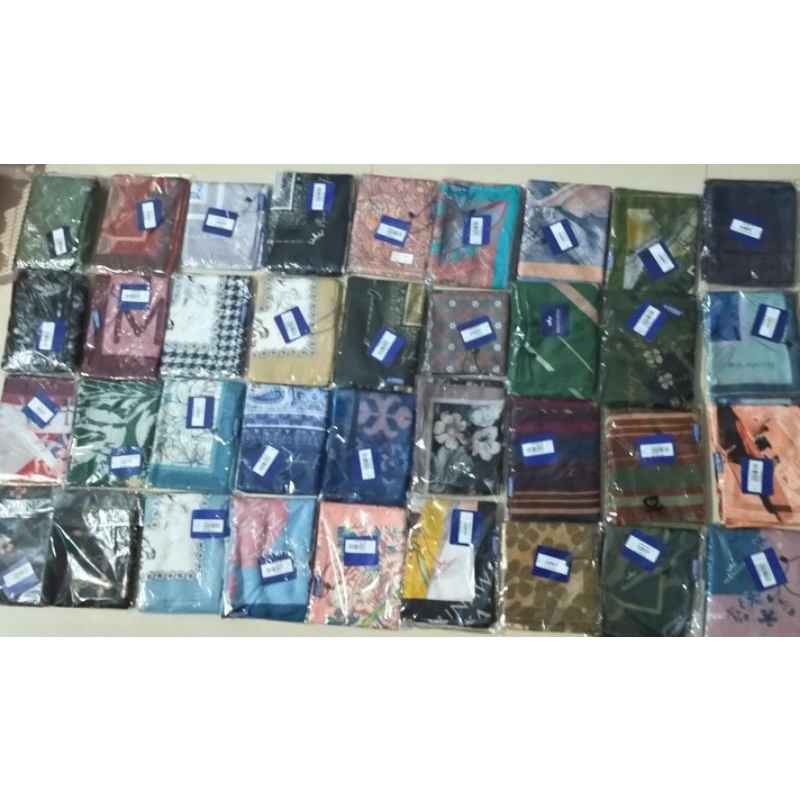 Mandjha Ivan Gunawan Fashion Scarf Royal Paisley Black,Royal Paisley Navy,Lily Flower Grey,Snow Whit