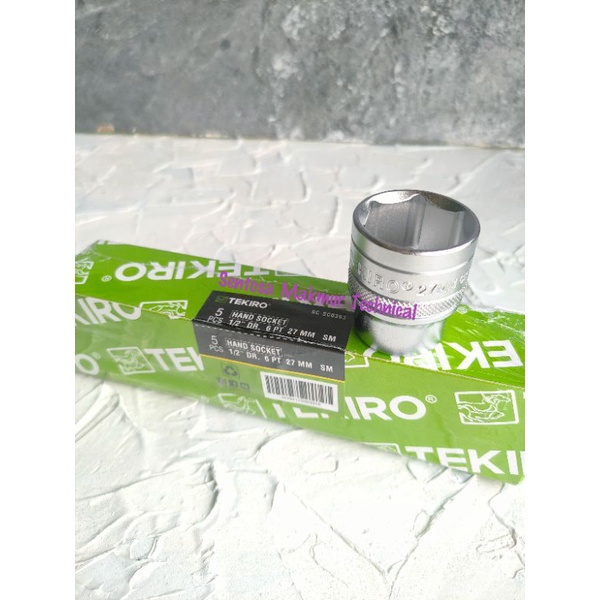 TEKIRO 1/2&quot; 27 MM Mata Kunci Sock Sok Soket Shock 27mm 6PT 12PT