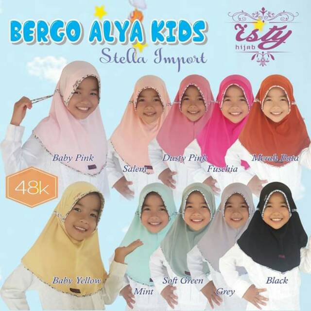 Isty hijab : bergo Alya Kids