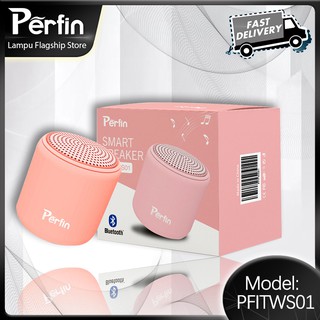 Perfin PFITWS01 TWS speaker bluetooth portabel mini, cocok untuk semua jenis pertemuan