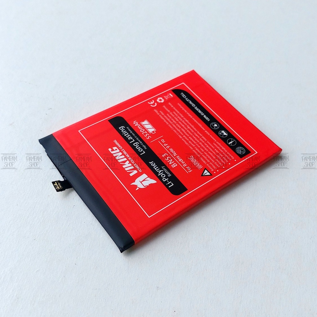 Baterai VIKING Double Power Original XiaoMi BN53 Note 9 Pro / Note 10 Pro Batre Batrai Battery Handphone HP Dual Ori BN 53