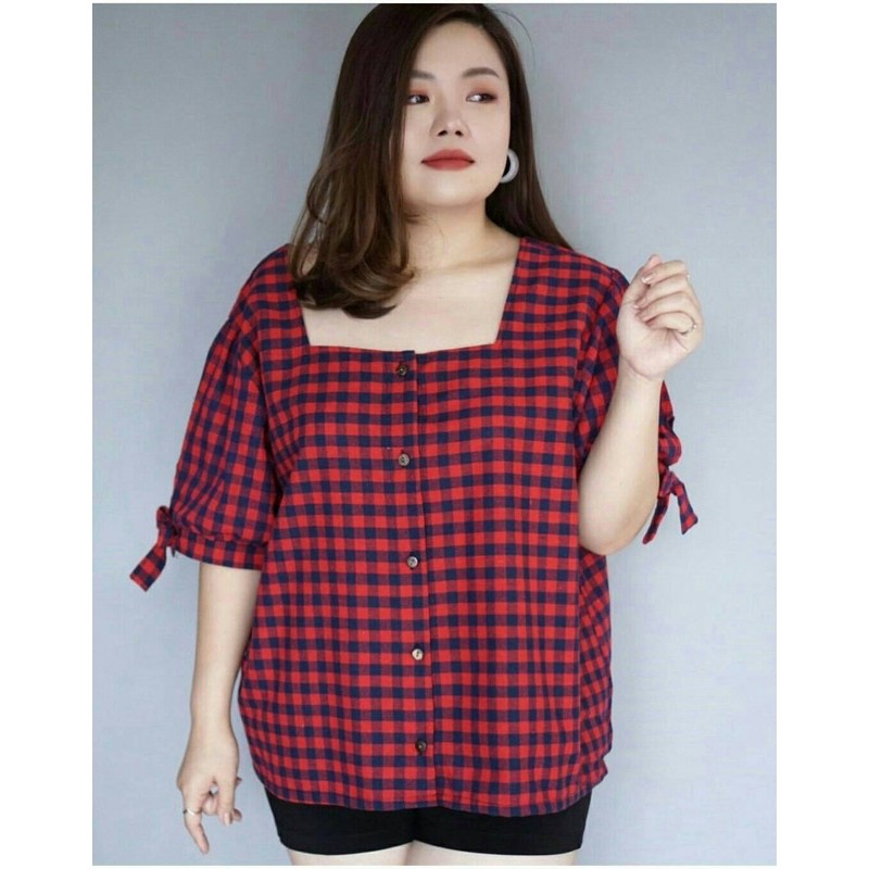 atasan jumbo wanita / bigsize blouse / K 495