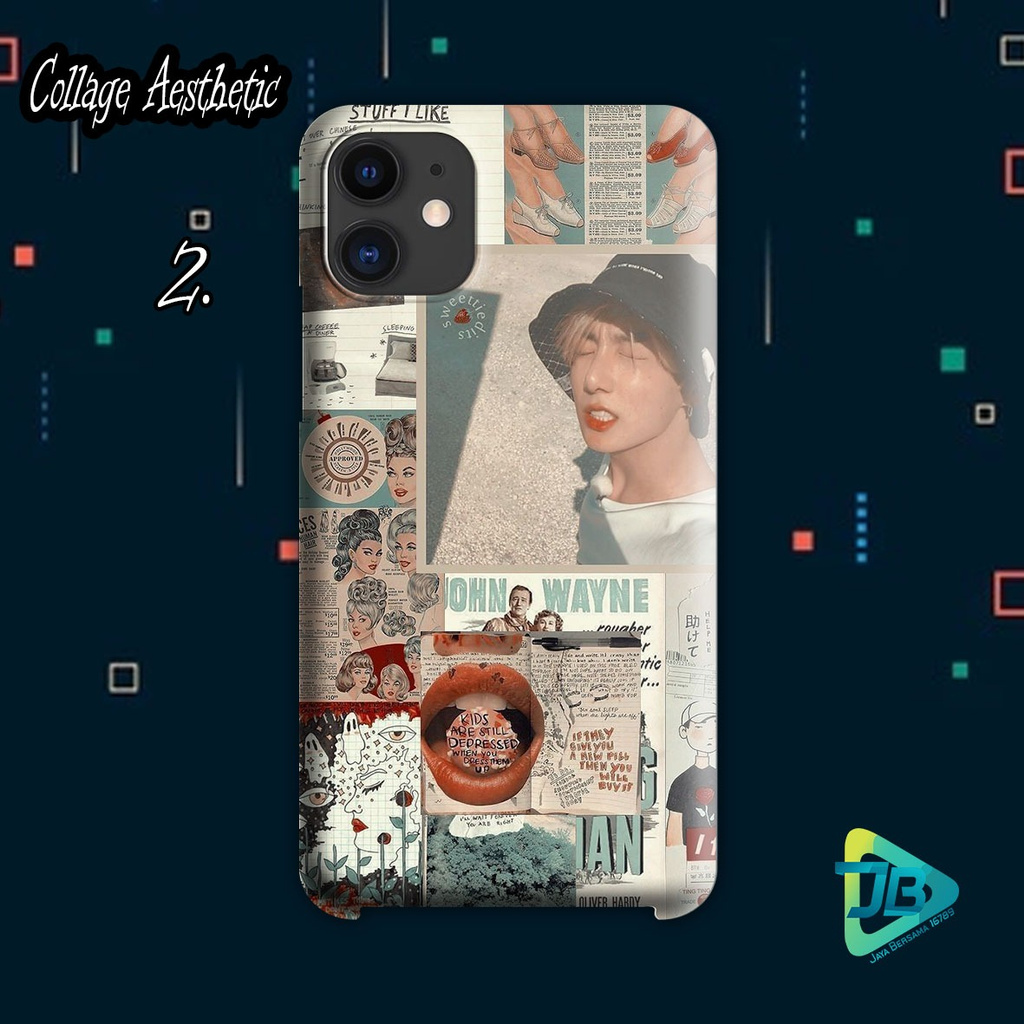 Hardcase COLLAGE AESTHETIC Samsung J2 prime Grand Prime A10 M10 A20 A30 M10S A20s A30s A50 JB4398