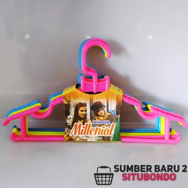 Hanger Plastik Dewasa Tebal isi 6pcs