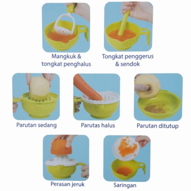 AP014 Babysafe Multi Food Grinding Set Baby Safe Saringan Bubur Bayi