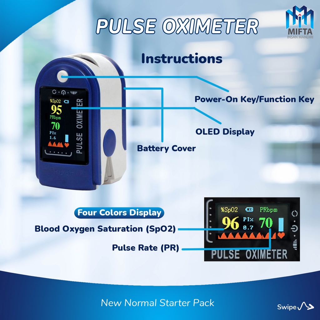 OXIMETER FINGERTIP / OXYMETER / OXIMETER / OKSIMETER / PULSE OXYMETER