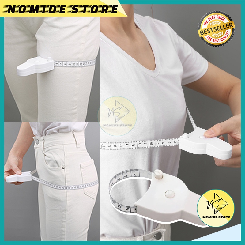 Meteran Baju Mini Roll Otomatis Alat Ukur Pinggang Tukang Jahit Kualitas Bahan Terbaik MX1060