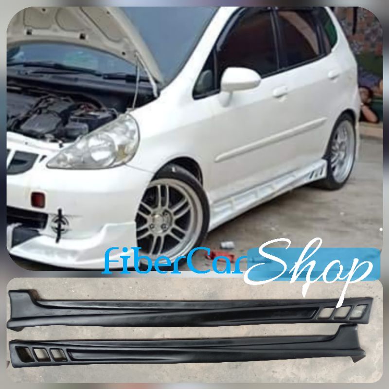 Sideskirt model Boomber bodykit samping Jazz GD3 Vtec Idsi