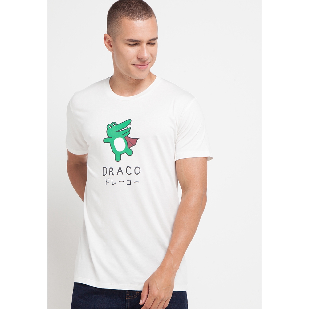 MTG58 draco superman kaos unisex putih