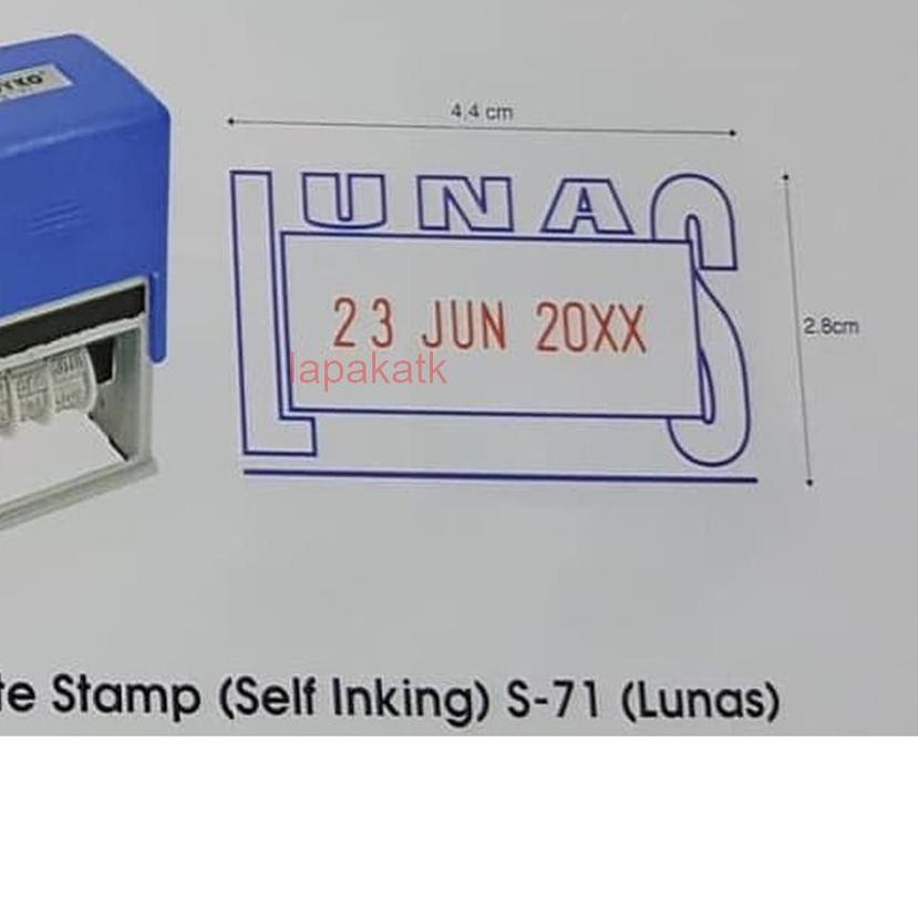 

Gratis Ongkir!! KODE-770 Stempel Lunas Tanggal Joyko S-71