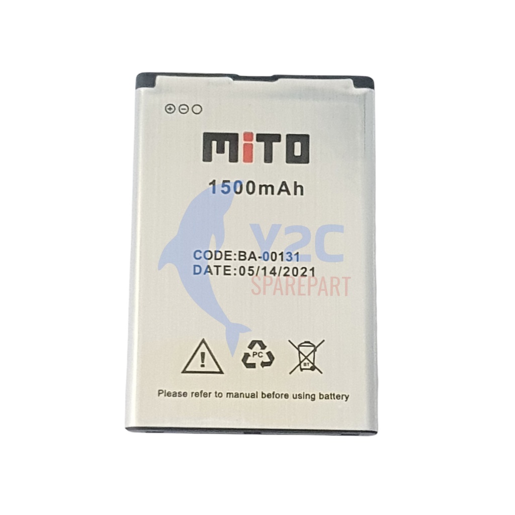 BATERAI ORIGINAL OEM MITO A67 / BA-00131 / BA00131 / BATRE / BATERE / BATRAI / BATREI / BATU