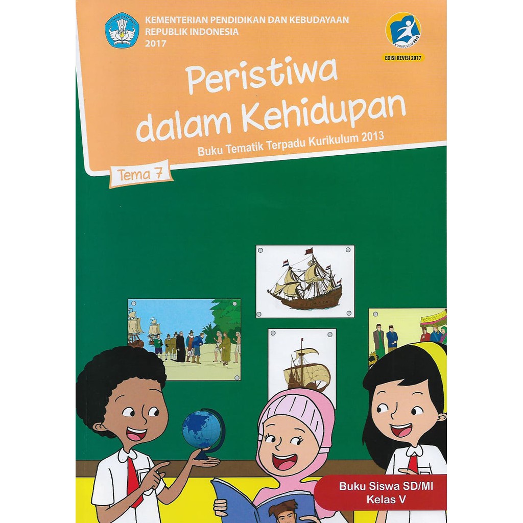 Buku Tematik Tema 1,2,3,4,5,6,7,8,9 Kelas 5 SD/MI Semester 1 dan 2  Kurikulum 2013 revisi 2017-8