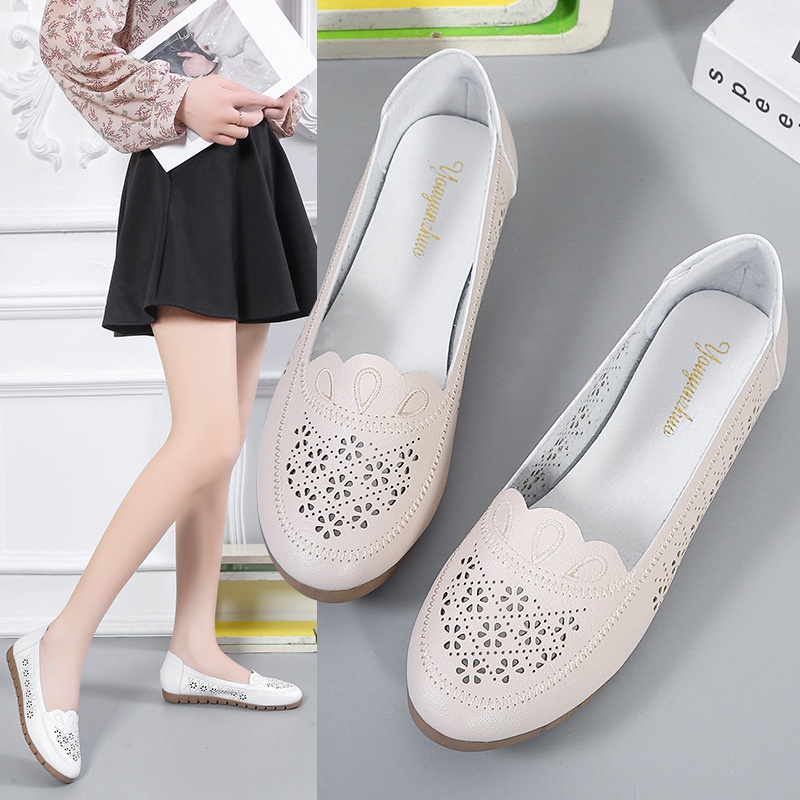 TBIG [COD] Sepatu Slip On CLOVER Wanita Import Korea Style Santai Wanita Sepatu