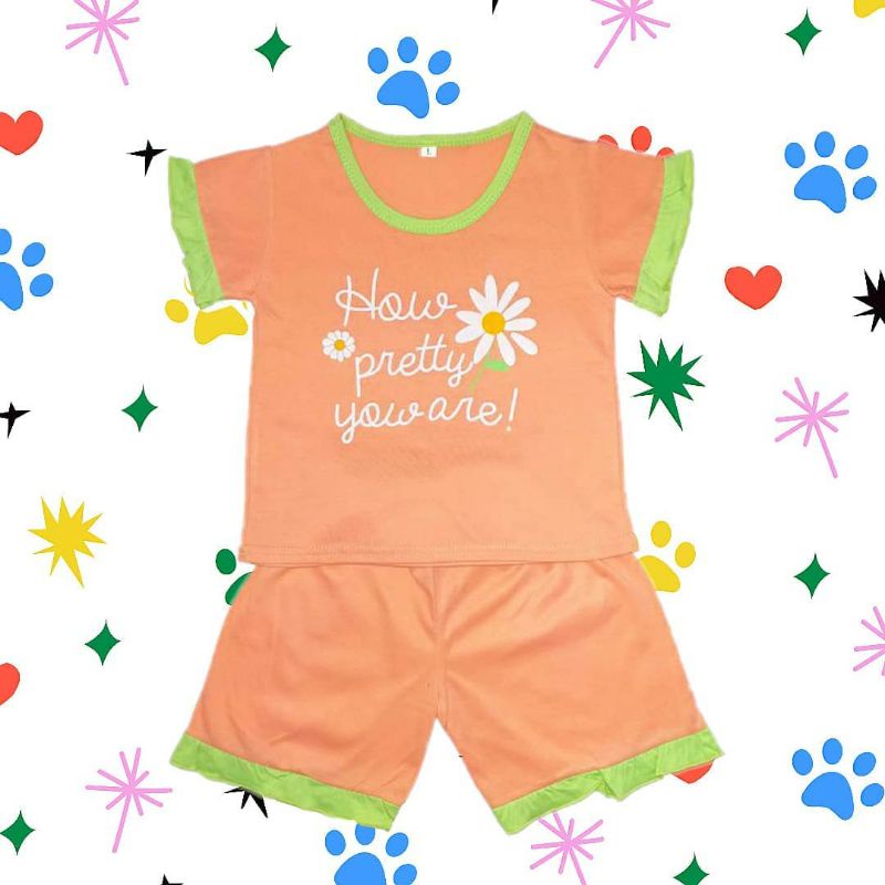 Setelan anak peremuan/ laki-laki / Baju anak perempuan & laki- laki / Baju anak 1-7 tahun-How Pretty you are