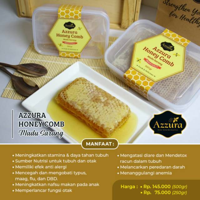 

Madu sarang Azzura Madu Sarang asli murni alami bunga multiflora