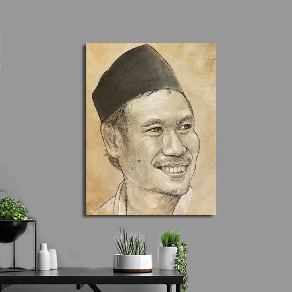 Poster Tokoh GUS BAHA Hiasan Dinding Poster Kayu walldecor 001
