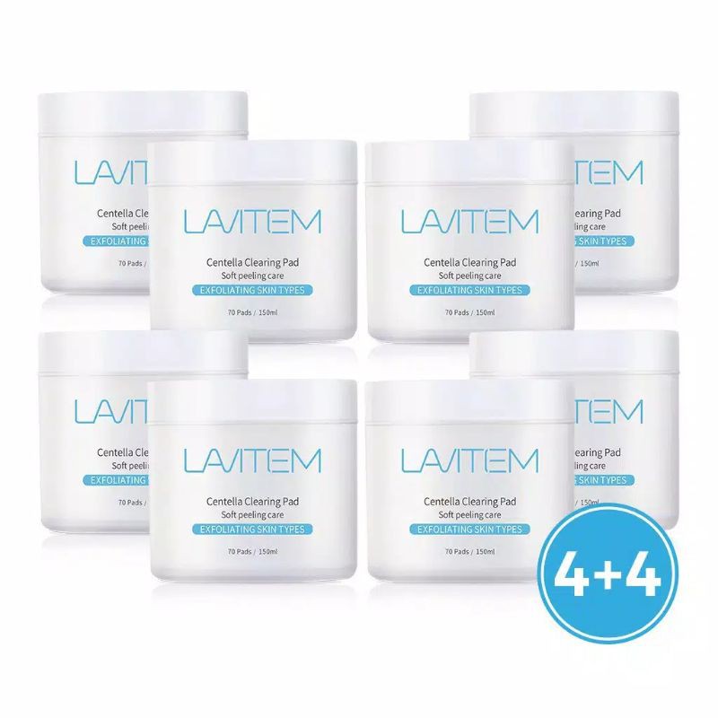 🇰🇷 Lavitem Centella Clearing Pad 4+4