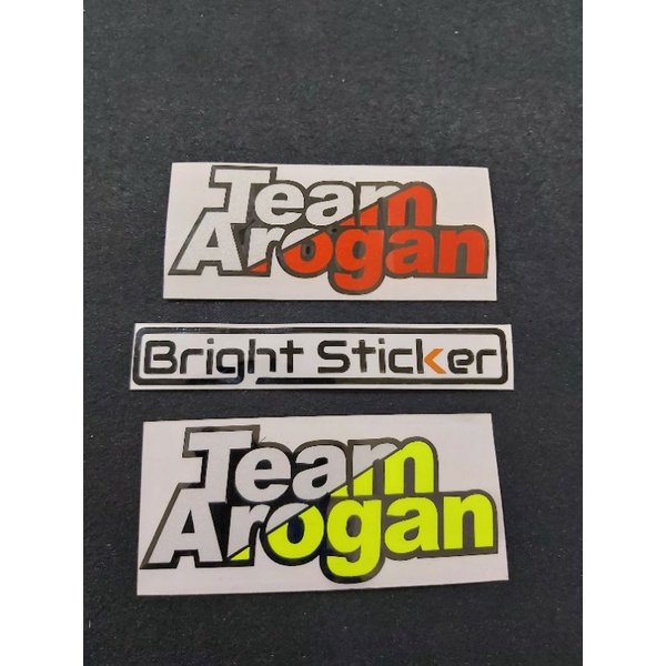 STICKER TEAMAROGAN STICKER TEAM AROGAN 01 CUTTING