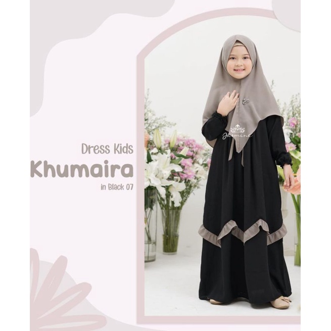 SYARI ANAK TERBARU 7-13/KHUMAIRA SYARI KIDS/GAMIS ANAK L XL/PAKAIAN MUSLIM ANAK/FAR MOSLEMSTORE