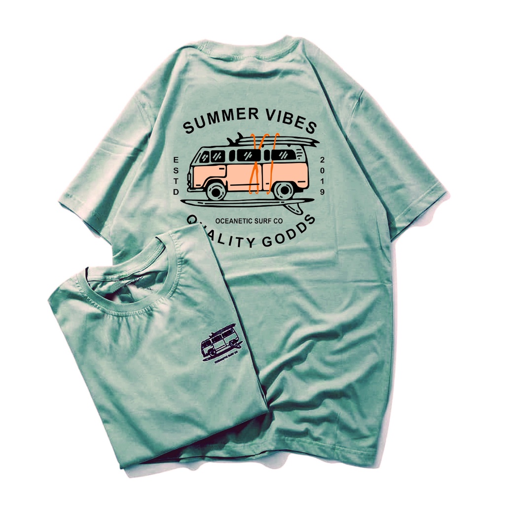 GSC - Kaos Oversize SUMMER VIBES Quality Goods / T-Shirt Oversize Wanita