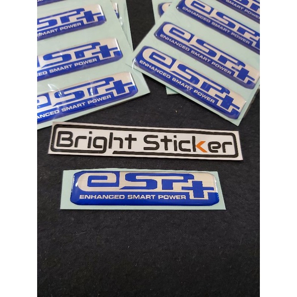 STICKER EMBLEM ESP+ TIMBUL 3D