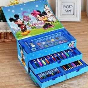 

54psc|Pensil warna,set Crayon Set,spidol warna set Alat lukis, cat air