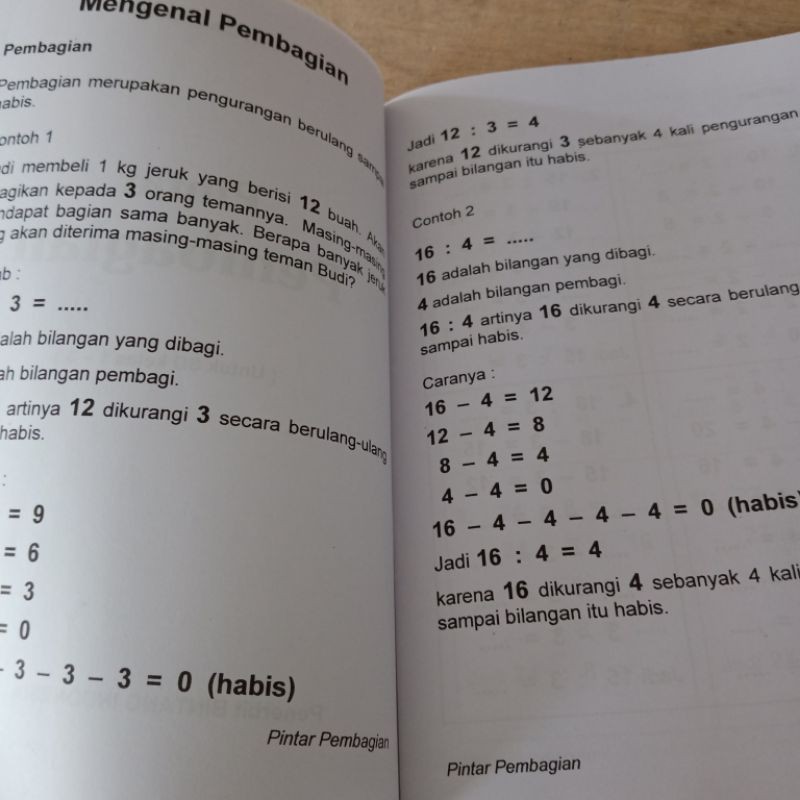 BUKU PAKET ISI 4 BUKU PINTAR  BERHITUNG PENJUMLAHAN PENGURANGAN PEMBAGIAN PERKALIAN, 15×25Cm