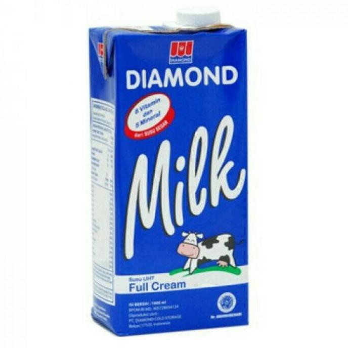 

PROMO ENAK Susu UHT Diamond Full Cream 1 Ltr Terlaris