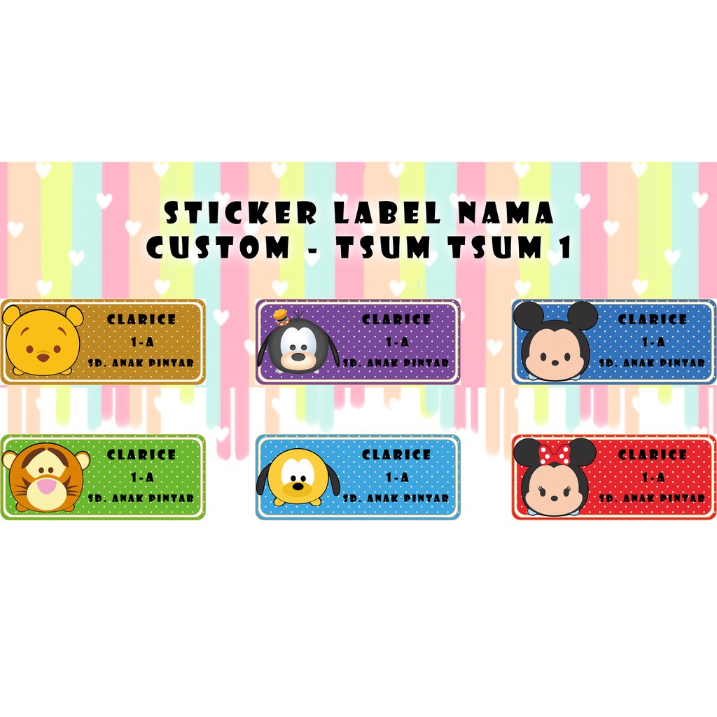 

STIKER LABEL NAMA ANAK ANTI AIR / STICKER WATERPROOF