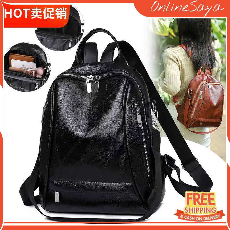 Tas Ransel Wanita Import Korea Backpack Sekolah Kerja 6822