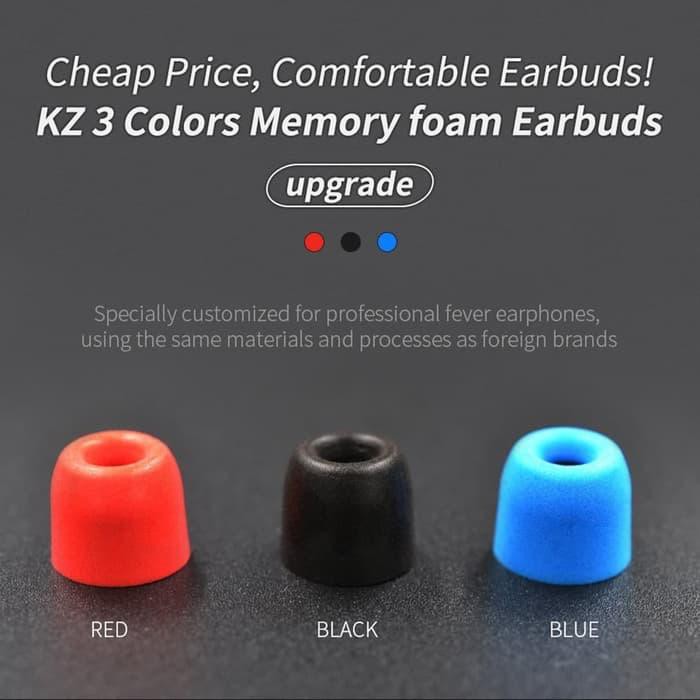 KZ Eartips Memory Foam Pack - 3 Size - Noise Isolation Acoustic