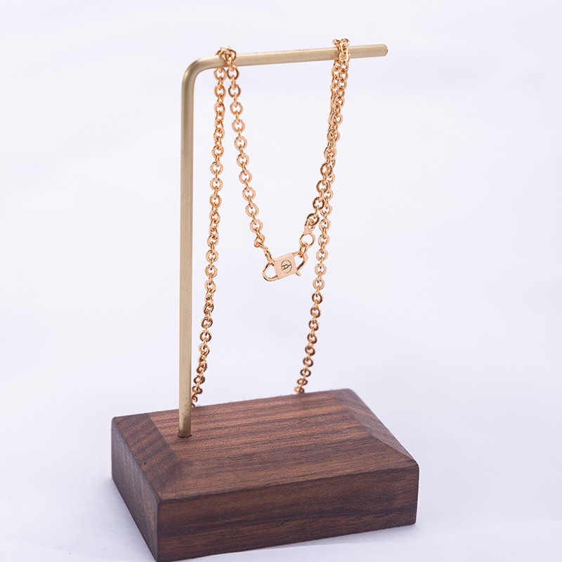 Y278 【COD】 Necklace Titanium with 18K Gold Plating Kalung Wanita Lapis Emas Asli Aksesoris