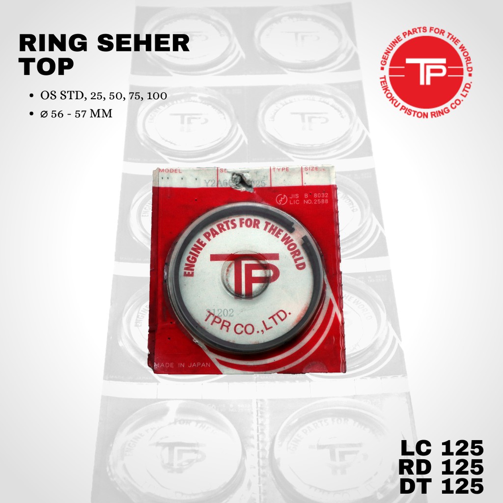 Ring seher TOP RXZ DT 125 LC 125 RD 125 OS STD - 200