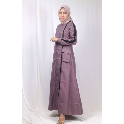 CAVA DRESS || Gamis polos || simple combinasi list