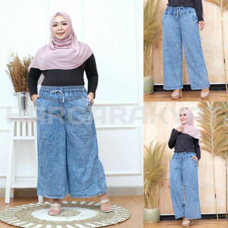 KULOT JEANS PANJANG JUMBO &amp; STANDART