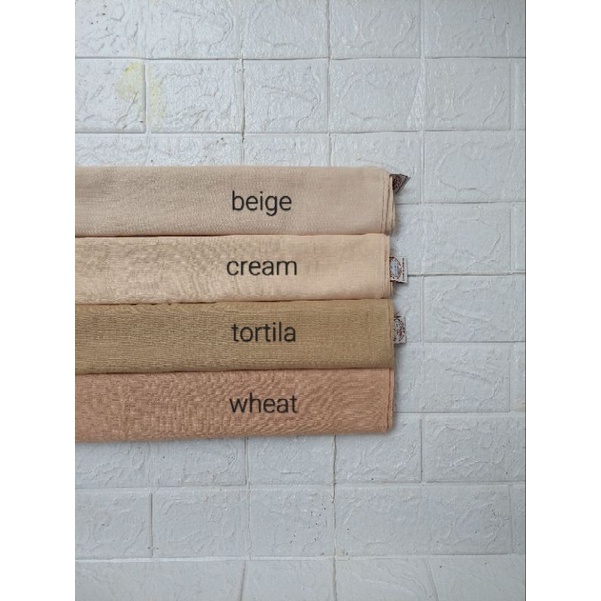 Hijab Segi empat Basic Voal Umama Beige/Cream/Wheat/Tortila