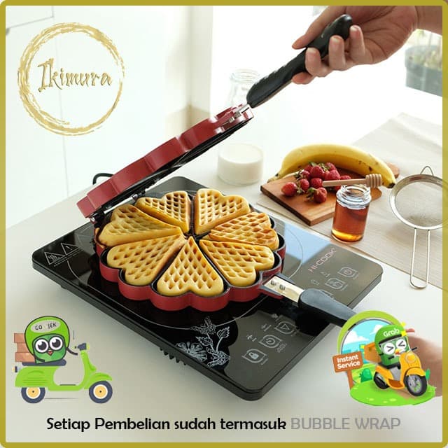 Panci Cetakan Kue Waffle Maker PFOA Free Nupon Anti Lengket