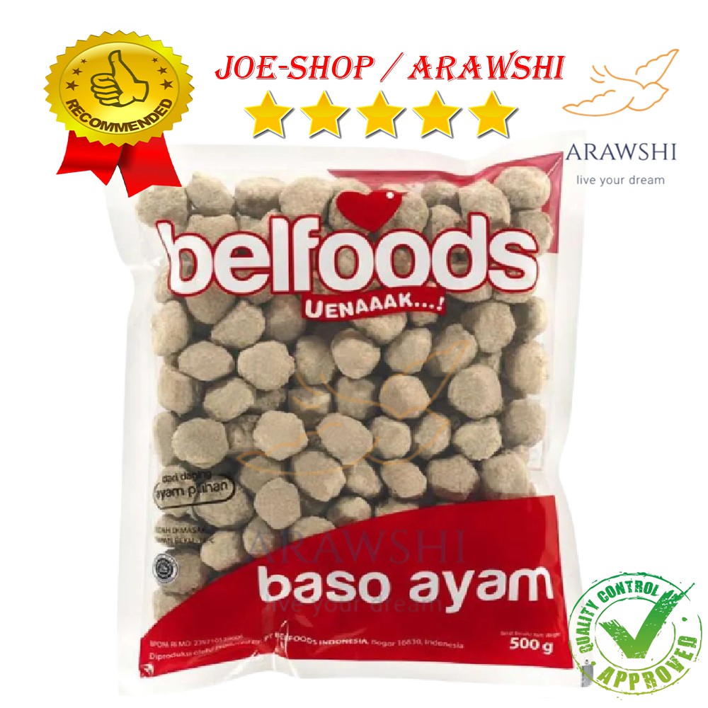 

BAKSO BELFOODS uenak baso mini 500gr isi 100pc