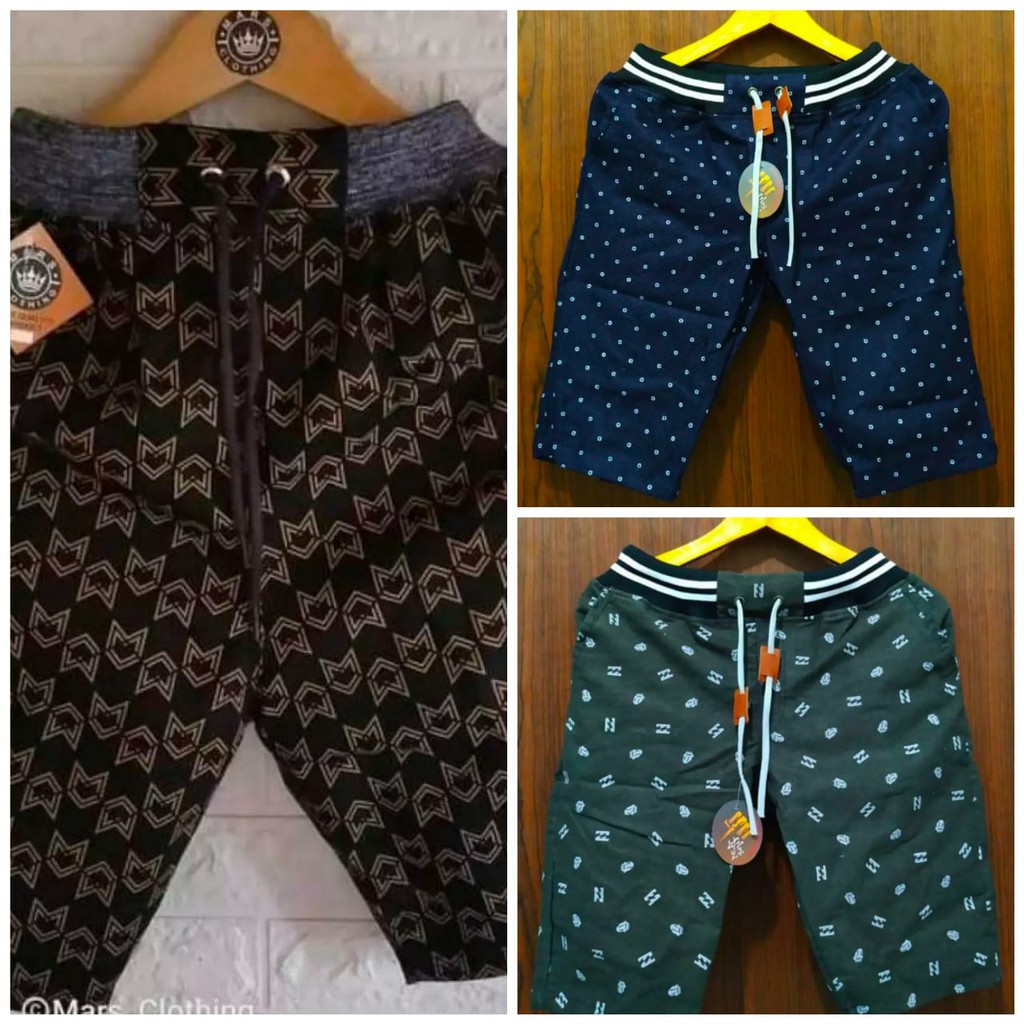  Celana  Pendek  Pria Chinos  Motif  Jumbo Shopee Indonesia