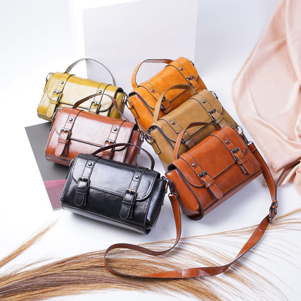 (COD) Clarisa tas wanita tas slempang tas bahu tas kekinian 2021 tas fashion tas casual kasual