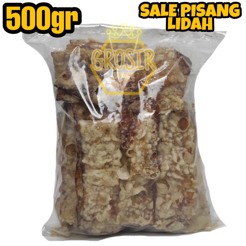 Keripik Pisang Sale Lidah Manis 500gr+ Gurih Kriuk