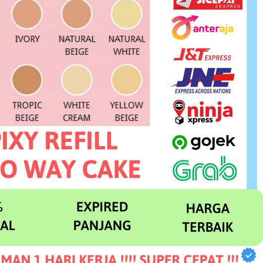 ♕ PIXY BEDAK PIXY REFILL TWO WAY CAKE BEDAK PADAT UV WHITENING SPF 15 - Natural White ○