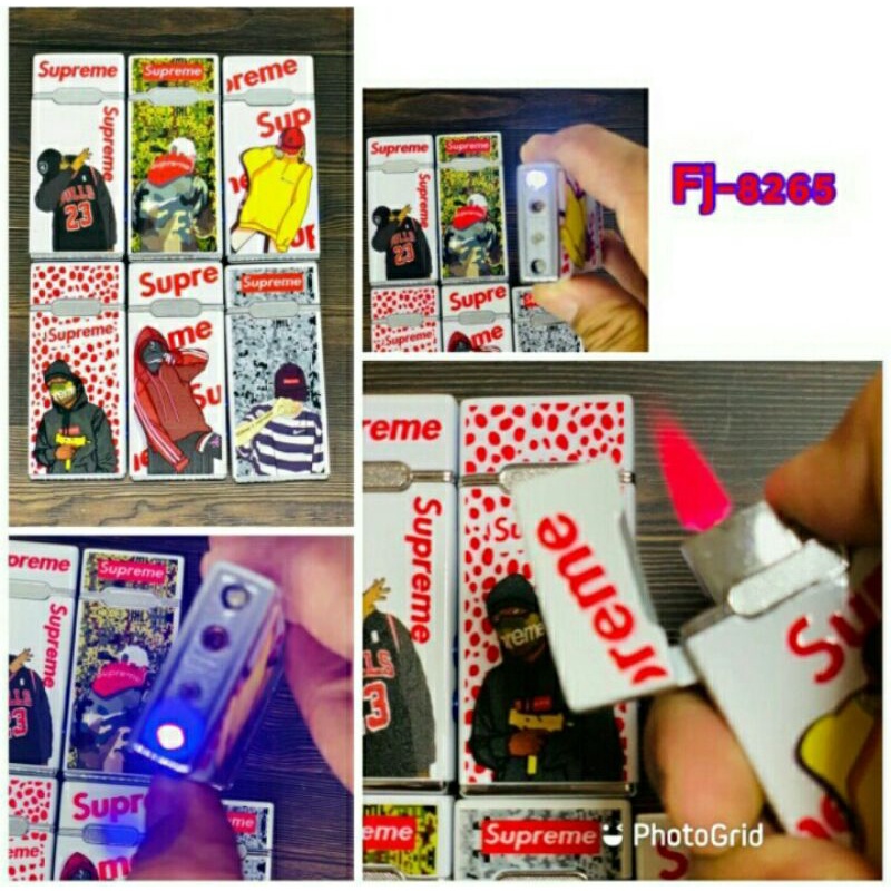 Cod korek Api bara senter cool the lighter motif supreme