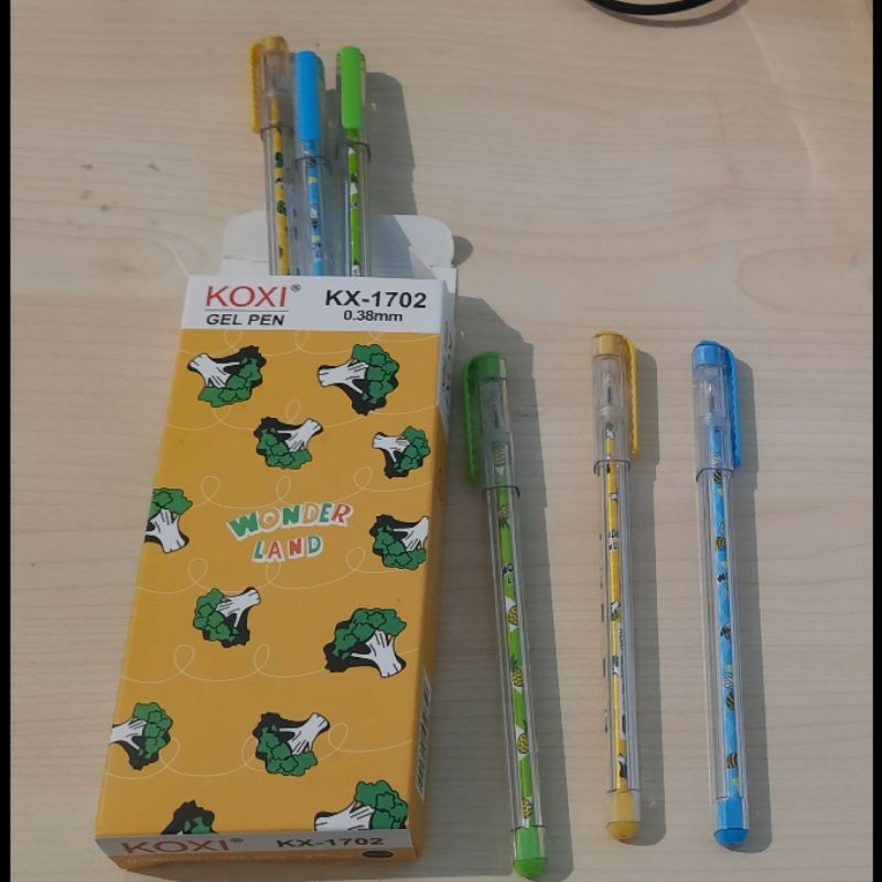 

1 Lusin/ 12 Pcs Bolpen Pulpen Pena Gel 0,38 mm FANCY KOXI KX-1702/ KX-704